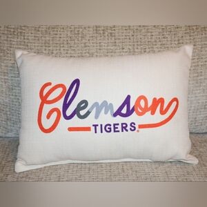 Clemson Tigers Bloomsbury Collegiate Colors Pillow. NWOT.